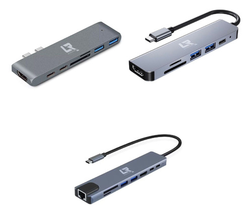 Adaptador Hub Usb Tipo C 6en 1