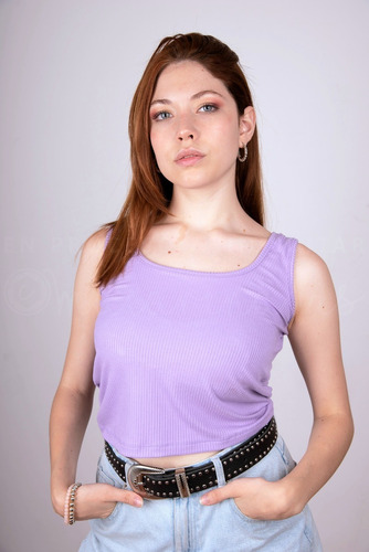 Musculosa Mujer Básica Top Crop Morley Envio Oferta