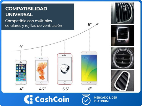 Imagen 6 de 10 de Soporte Baseus Auto Magnético Celular Tablet Gps Negro