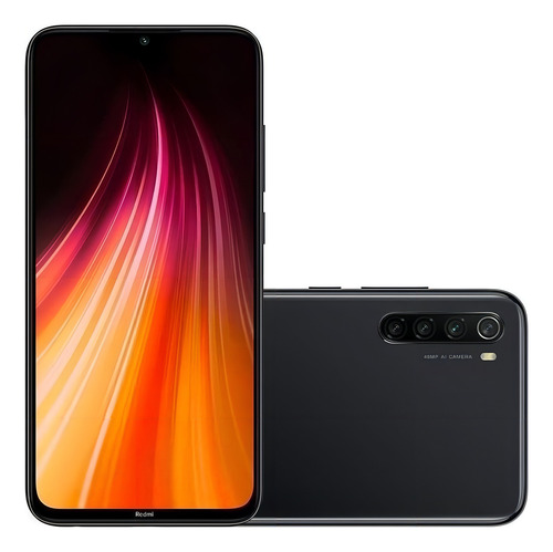 Xiaomi Redmi Note 8 Dual SIM 64 GB Space black 6 GB RAM - Aceitável (Recondicionado)