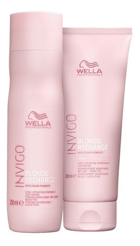  Kit Wella Invigo Blonde Recharge - Sh E Cond