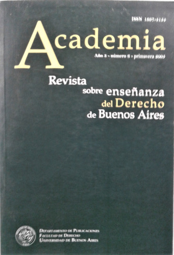 Revista Sobre Enseñanza Del Derecho De Bs As Año 3 N° 6 2005