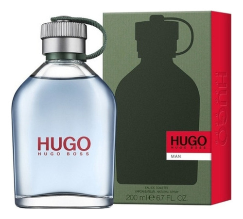 Perfume Hugo Green 200ml Hugo Boss Edt Caballero Original