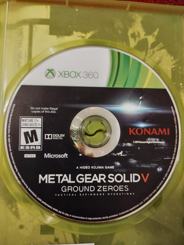 Metal Gear Solid V Ground Zeroes Xbox 360 (Usado)
