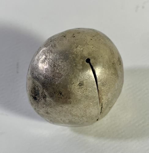 Antiguo Cascabel De Plata Niña 0.850 (Usado)