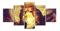 Comprar Quadro Mosaico 5 Peças Naruto E Seu Filho Anime Desenho Nov