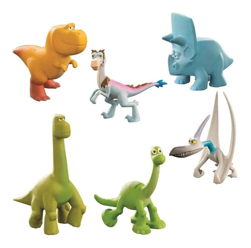 Dinosaurio Figuras X 6 Muñecos Un Gran Dinosaurio Disney Ori