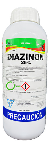 Diazinon 25% Insecticida Urbano Moscas Cucarachas Etc 950 Ml