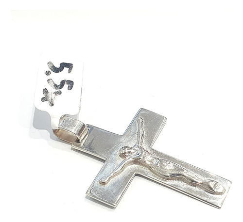 Dije Cruz De Plata 925 Con Cristo Crucifijo