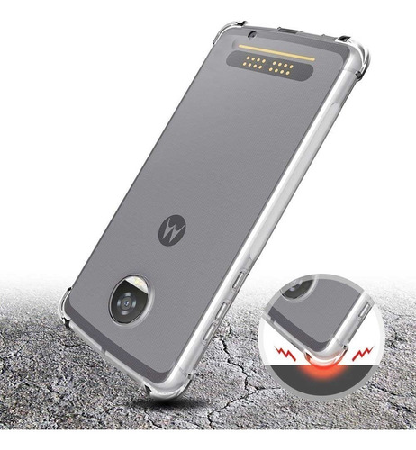 Capa Motorola Moto Z3 Play Anti-impacto+película De Gel
