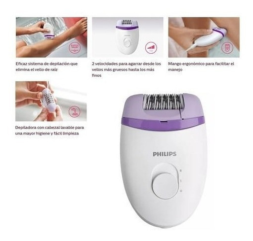 Imagen 5 de 7 de Combo Depiladora Philips Bre225 + Recortadora Hp6389