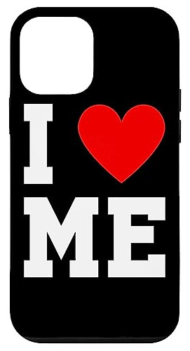 Funda Para iPhone 12 Mini I Love Heart Me Myself Loved Fu-02