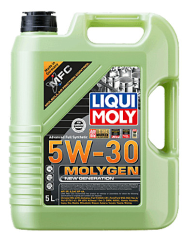 Aceite Sintetico Antifricción Liqui Moly Molygen 5w30 5 L