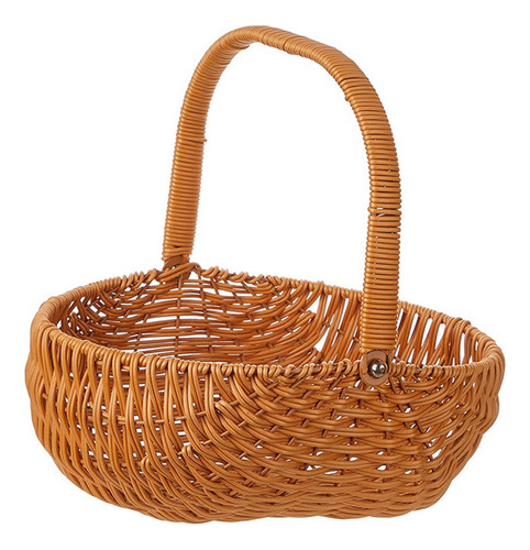 Cesta De Picnic, Cesta Tejida, Cesta De Marrón Claro