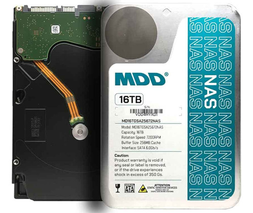 Mdd (md16tsata25672nas) 16tb 7200 Rpm 256mb Cache Sata 6.0gb