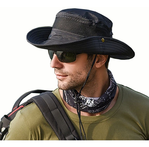 Sombrero Con Ala Ancha Y Protección Solar Para Hombre/mujer