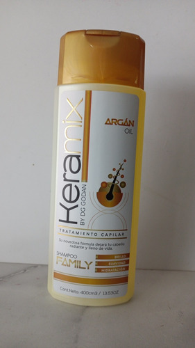 Shampoo Keramix Sin Sodio, Aceite De Argán 400 Ml
