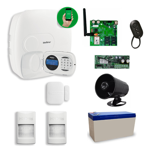 Kit Alarma Intelbras 4010 Lan/grps Inalambrica Monitoreo App