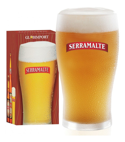 Copo Em Vidro Para Cerveja Serramalte 340ml - Globimport