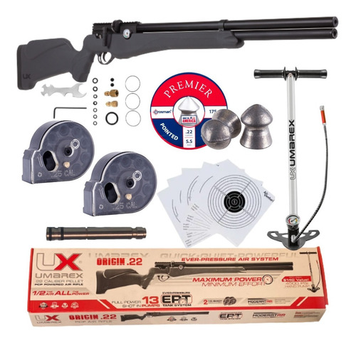 Pcp Rifle .22 Origin 5.5mm Umarex Bomba Manual 4500 Psi Xt C