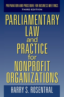 Libro Parliamentary Law And Practice For Nonprofit Organi...