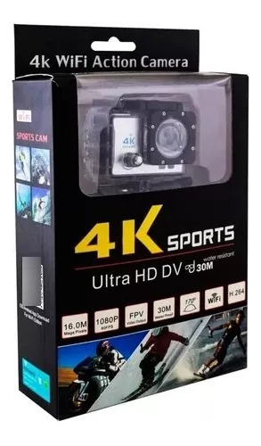 Camara Deportiva 4k I Wifi Sumergible 30mtrs