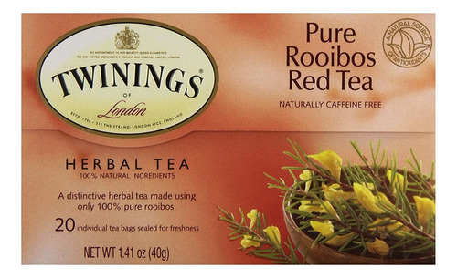 Té Rojo De Rooibos Africanos, 20 Un - Unidad a $312