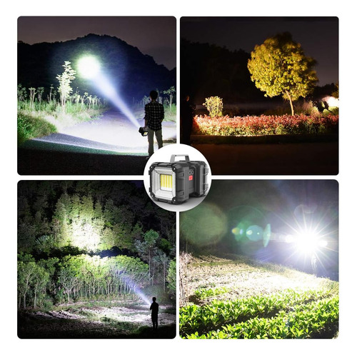 Alpswolf Linterna Recargable Led 10000 4 Modos Banco Energía