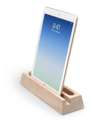 Imagen 4 de 7 de Soporte Organizador De Escritorio Woodesk Madera Home Office