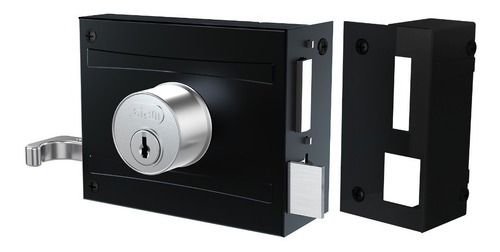 Fechadura De Sobrepor 701/100 Preto Fosco Inox Stam 56417