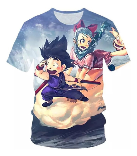 Poleras Dragon Ball Manga Corta Variedades Exclusivas