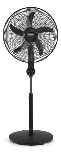 Ventilador De Pedestal Omnibreeze 4 Velocidades 1.14 M 60 Negro Negro Plástico 5
