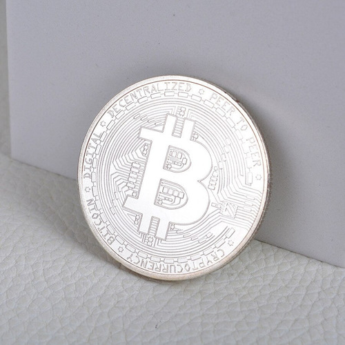 Moneda Bitcoin Con Acrilico Incluido