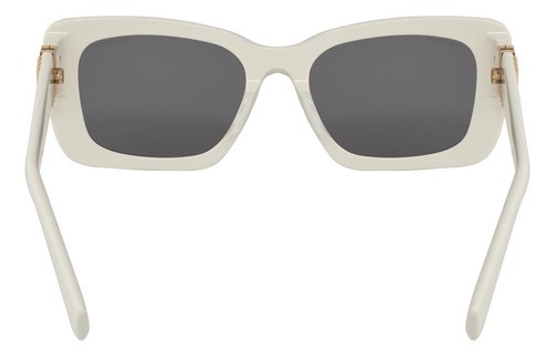 Miu Miu Mu 07ys 142-5s0 Square Shape Gray White (Usado)