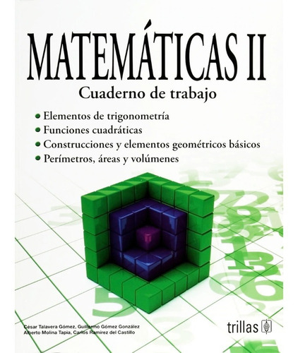  Matemáticas I I Cuaderno De Trabajo Trillas