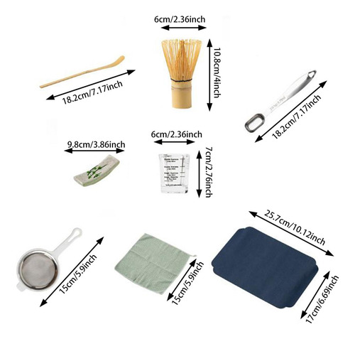 10x Matcha Tea Juego De Té Sifter Matcha Bowl Con Mate