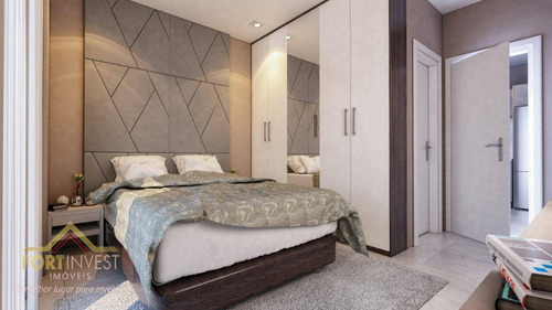 Imagem 3 de 9 de Apartamento Com 1 Dormitório À Venda, 40 M² - Vila Guilhermina - Praia Grande/sp - Ap2479
