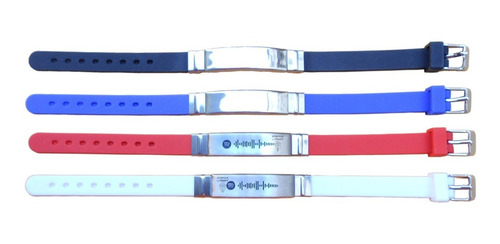Imagen 1 de 2 de Pulsera De Colores Con Código Spotify Grabado (2pzs)
