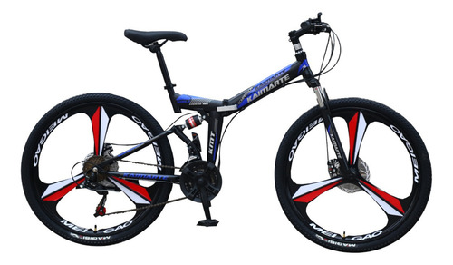Bicicleta Aro 26 Dobrável Easyfold 21v Roda Magnésio Wct Fit Cor Preto