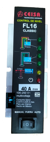 Electronivel Automático Ceisa P/bomba Agua Mod.fl-16c.amp.40