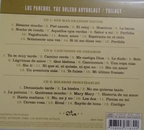 Trio Los Panchos Álbum Con 3 Cd Originales -