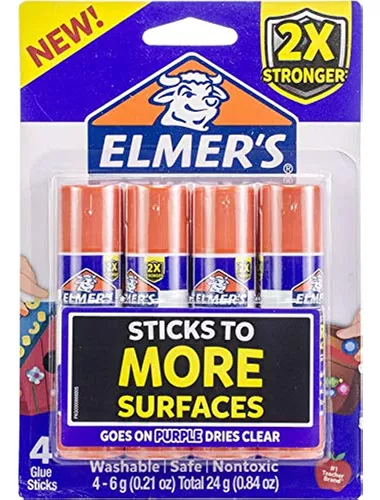  Elmer's Barras de pegamento escolar púrpura
