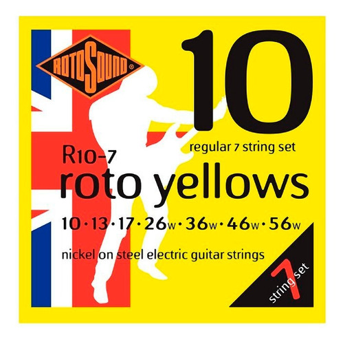 Rotosound R107 Encordado Guitarra Electrica 7 Cuerdas