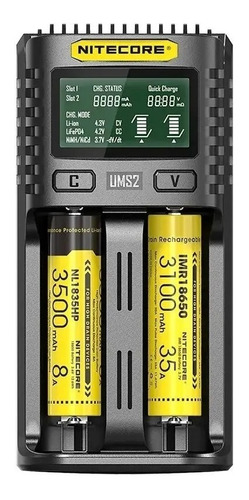 Cargador Baterías Nitecore Ums2 / Armeria Virtual