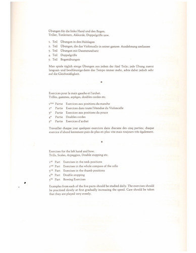 Daily Exercises For Violoncello / Ejercicios Diarios Para Vi