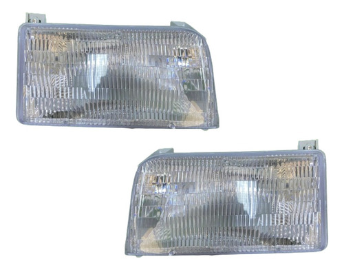 Faros Delanteros De Bronco F-150 F-350 (92-98) P/rayada Tyc