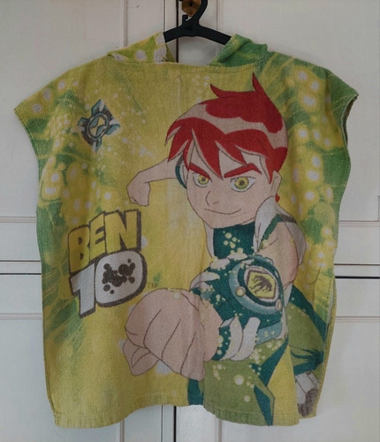 Poncho De Toalla Niños Infantil Ben 10 Salida De Baño