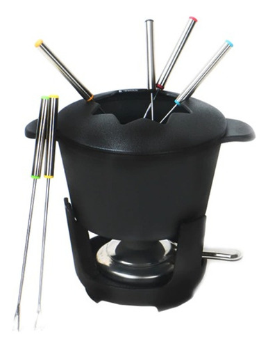 Set De Fondue Antiadherentte Pinches Hierro Fundido Laffitte