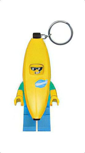 Llavero LED Lego Banana Guy Light, muñeca en D de 3 pulgadas