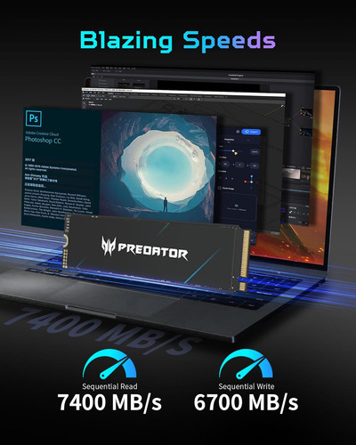 Ssd Acer Predator Gm7000 2tb Pcie Nvme Gen4 M.2 2280 3d Nand